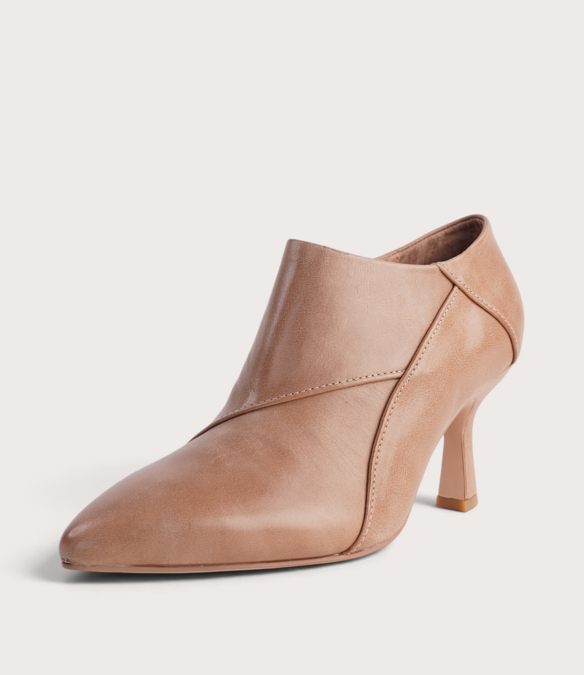 Lazel Tan Leather Heels