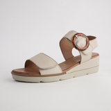 Diana Bone Leather Sandals