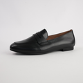 Eleanor Black Leather Loafers