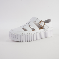 Baytown White Leather Sneakers