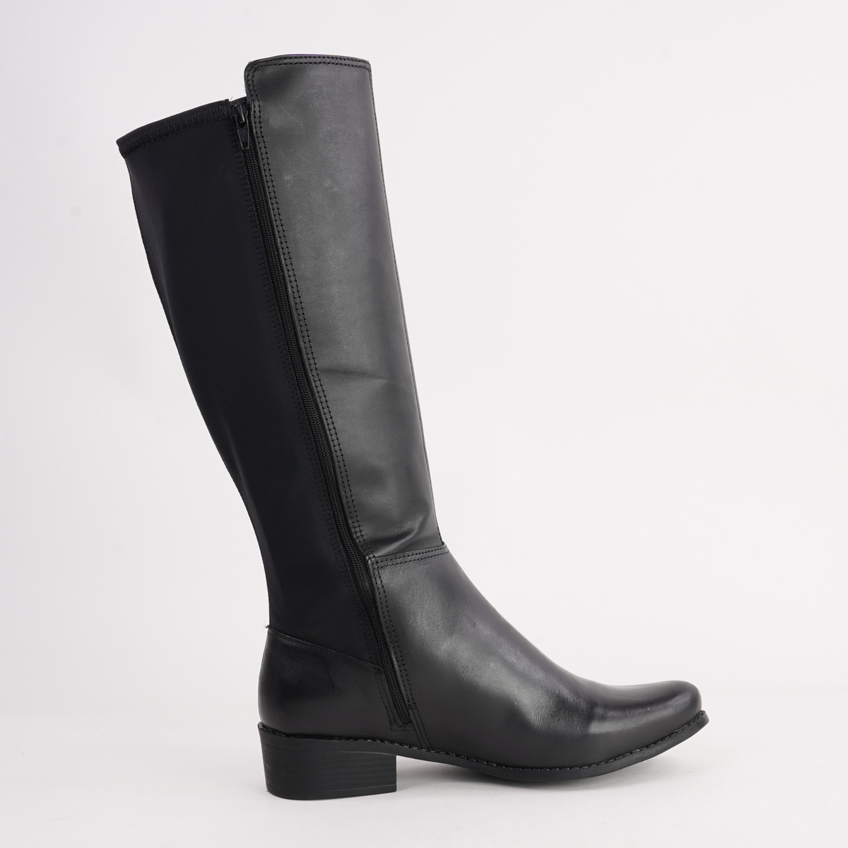 Iris Black Knee High Boots - NU BY NEO | Shouz
