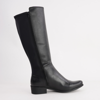 Iris Black Knee High Boots - NU BY NEO | Shouz