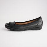 Gwenyth Black Leather Ballet Flats - GABOR | Shouz