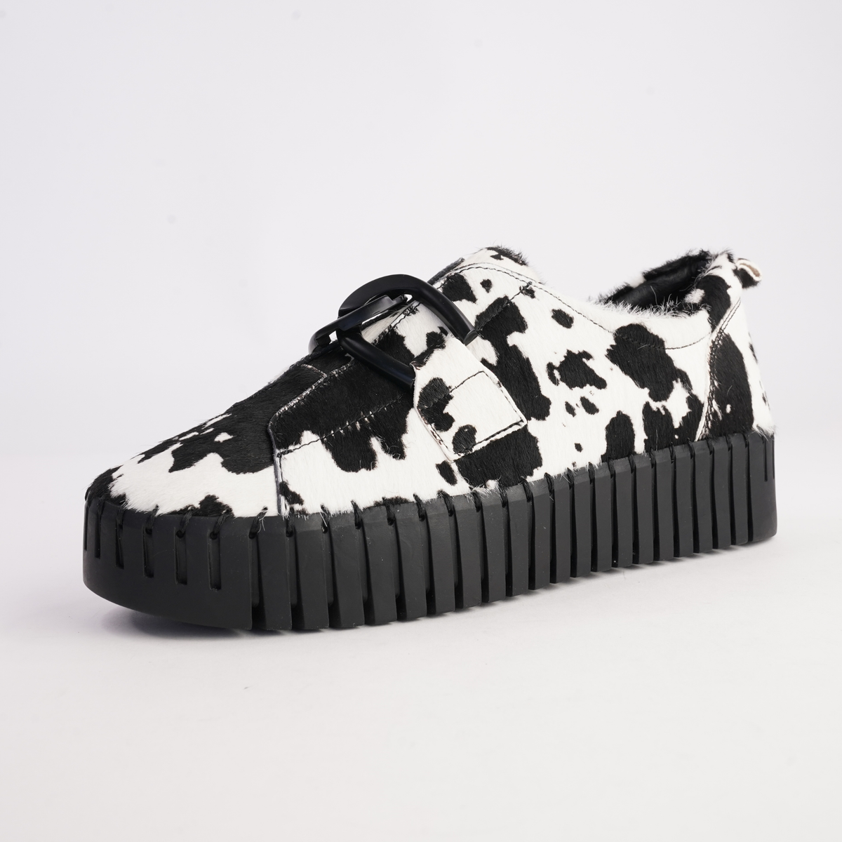 Breeza Black and White/Cow Pony/Black Sole Sneakers - DJANGO AND JULIETTE | Shouz