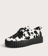 Breeza Black and White/Cow Pony/Black Sole Sneakers