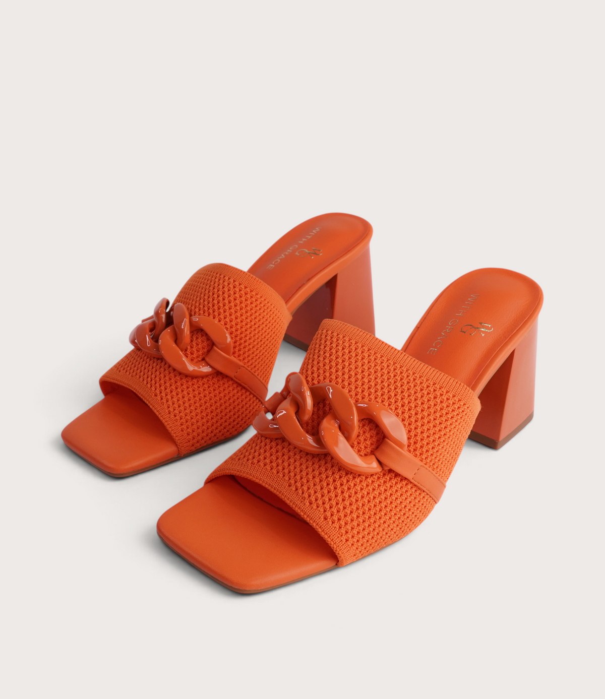 Kolie Orange Heels