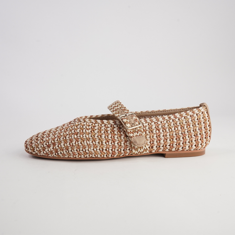 Santalum Caramel Ballet Flats
