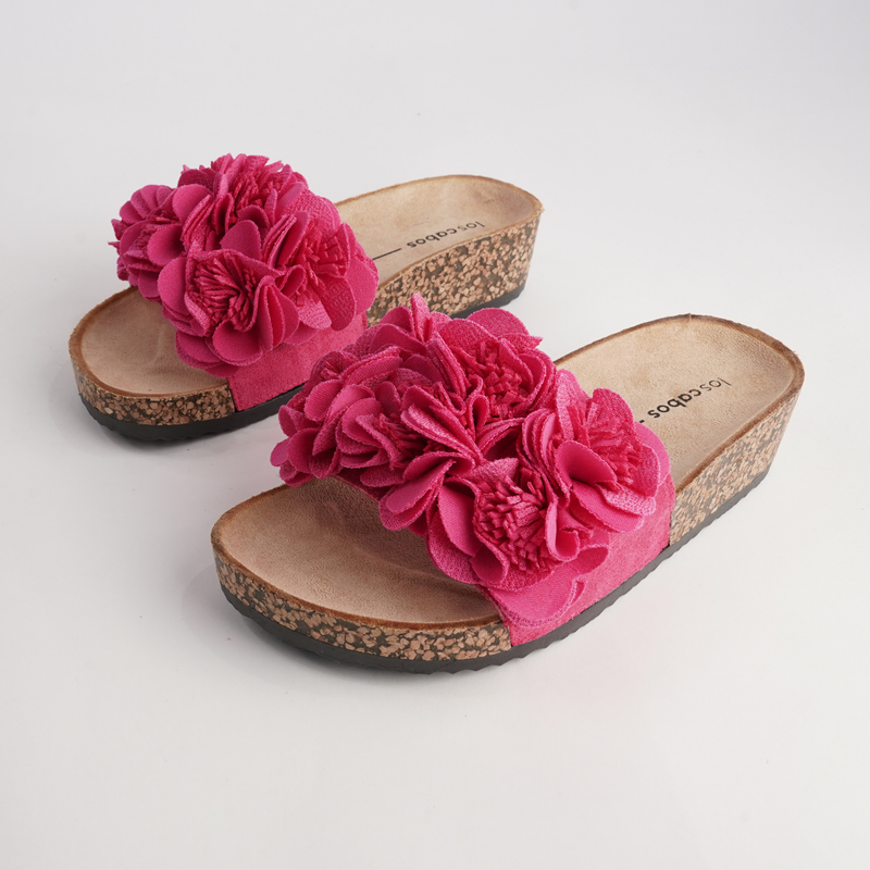 Corsage Fuschia Slides