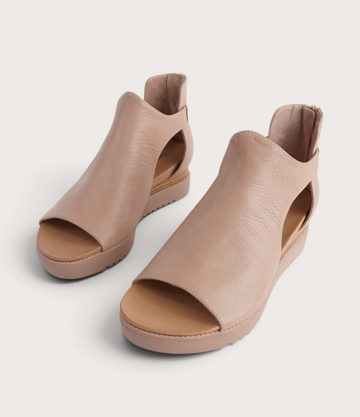 Ambatto Cappuccino/cappuccino Sole Leather Sandals