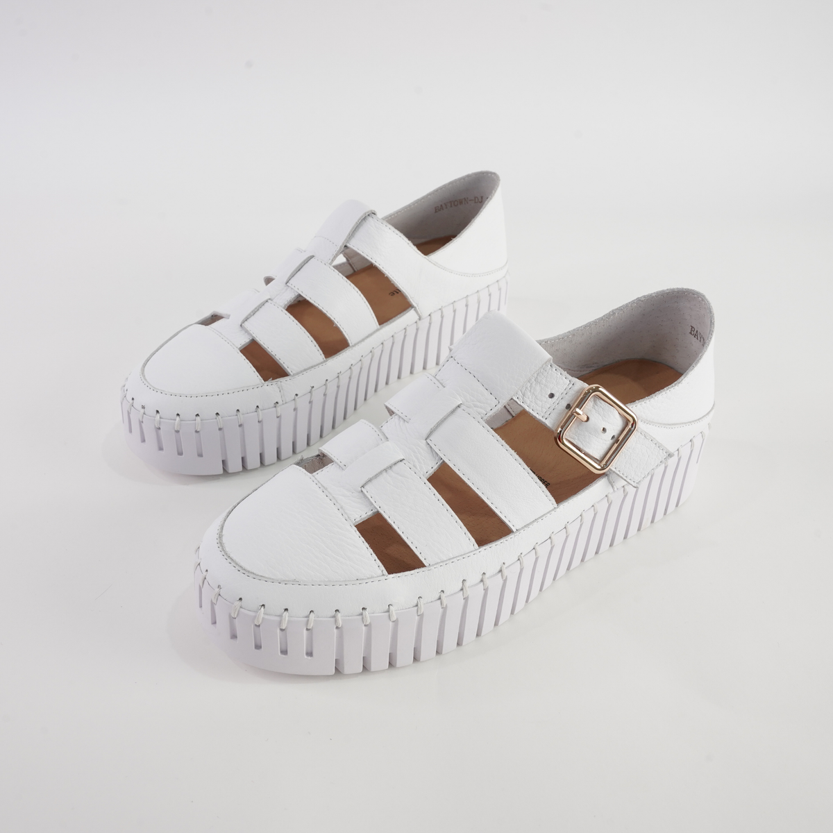 Baytown White Leather Sneakers