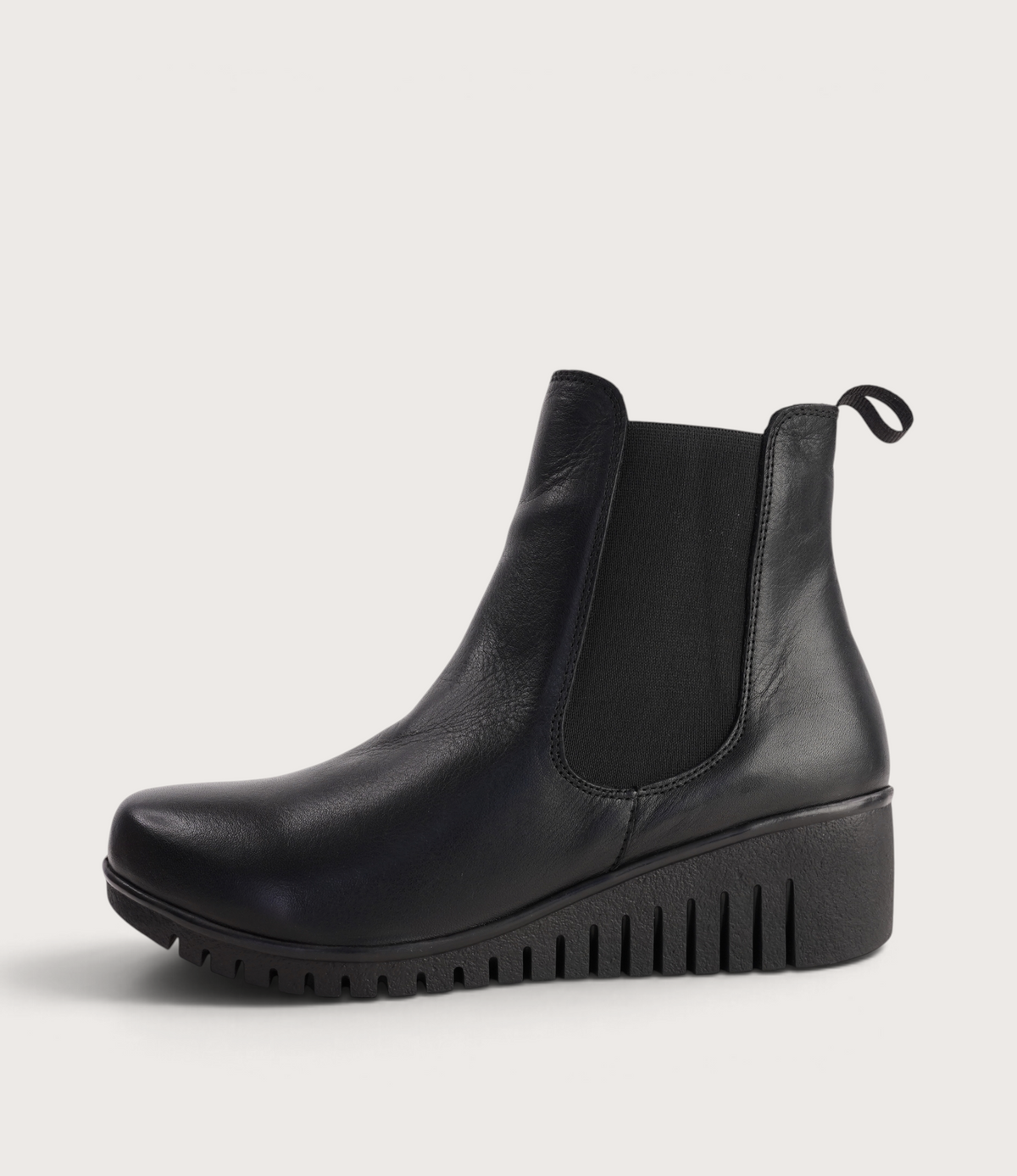 Fox Black Leather Ankle Boots - SALA | Shouz