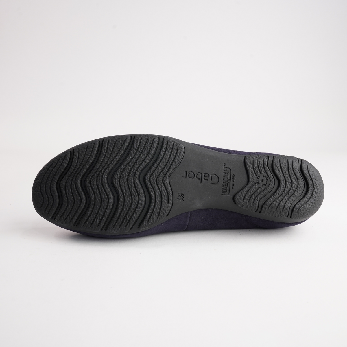 Gwenyth Navy Suede Leather Ballet Flats - GABOR | Shouz