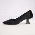 Lermany Black Mix Heels