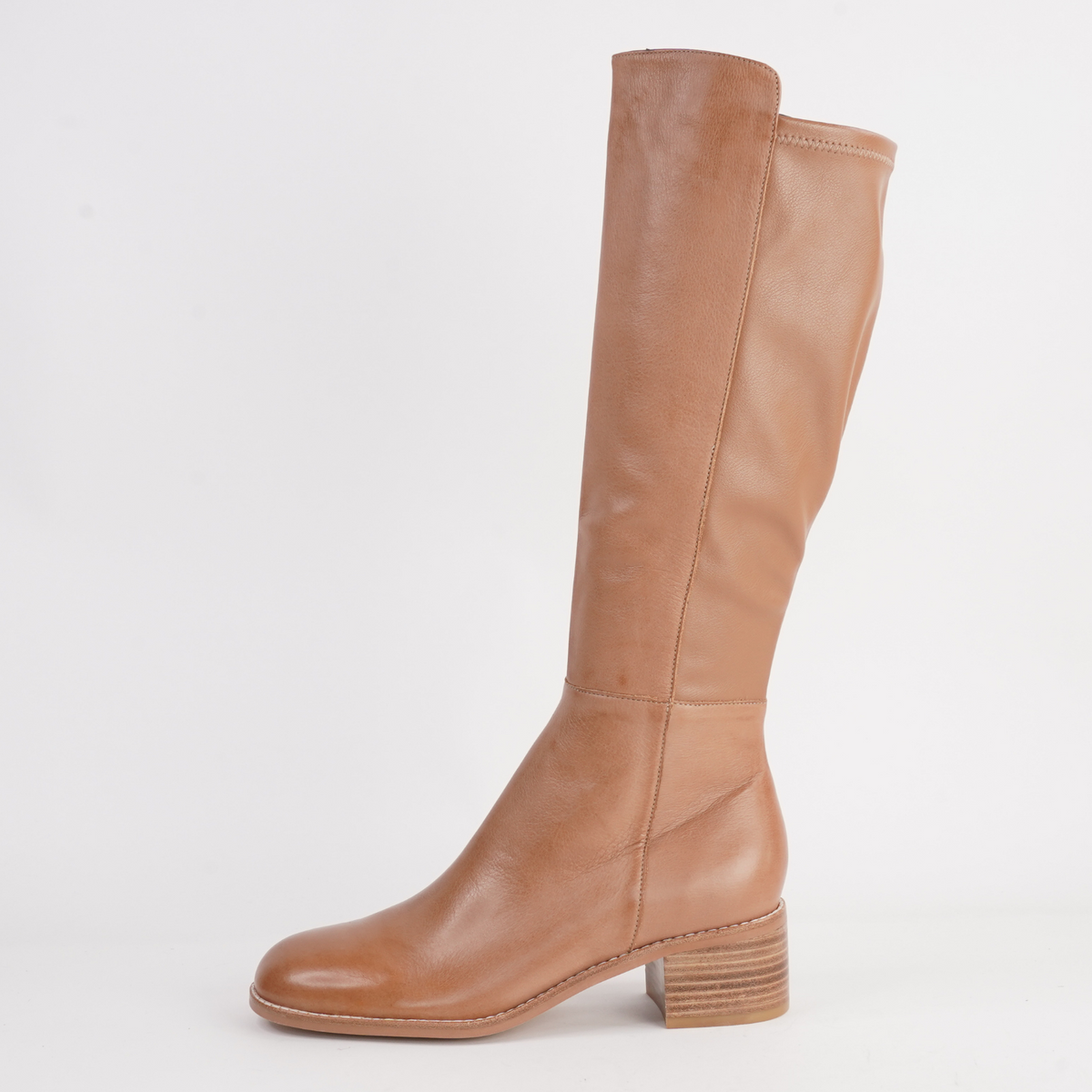 Ronel Dark Tan Leather Boots - DJANGO AND JULIETTE | Shouz
