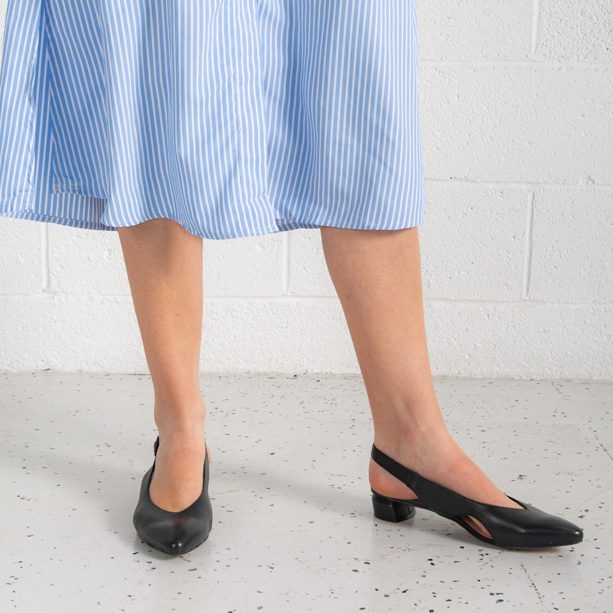 Frankiel Black Leather Heels - DJANGO AND JULIETTE | Shouz