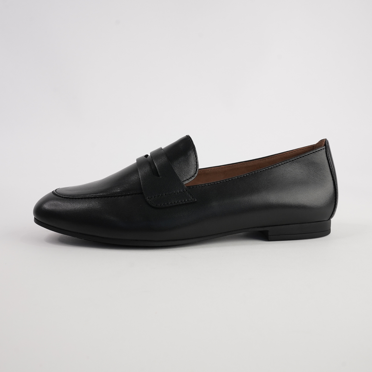 Eleanor Black Leather Loafers - GABOR | Shouz