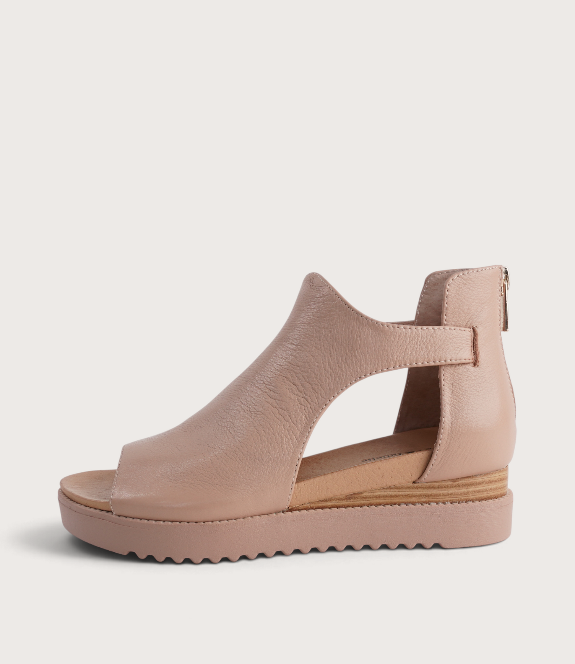 Ambatto Cappuccino/cappuccino Sole Leather Sandals