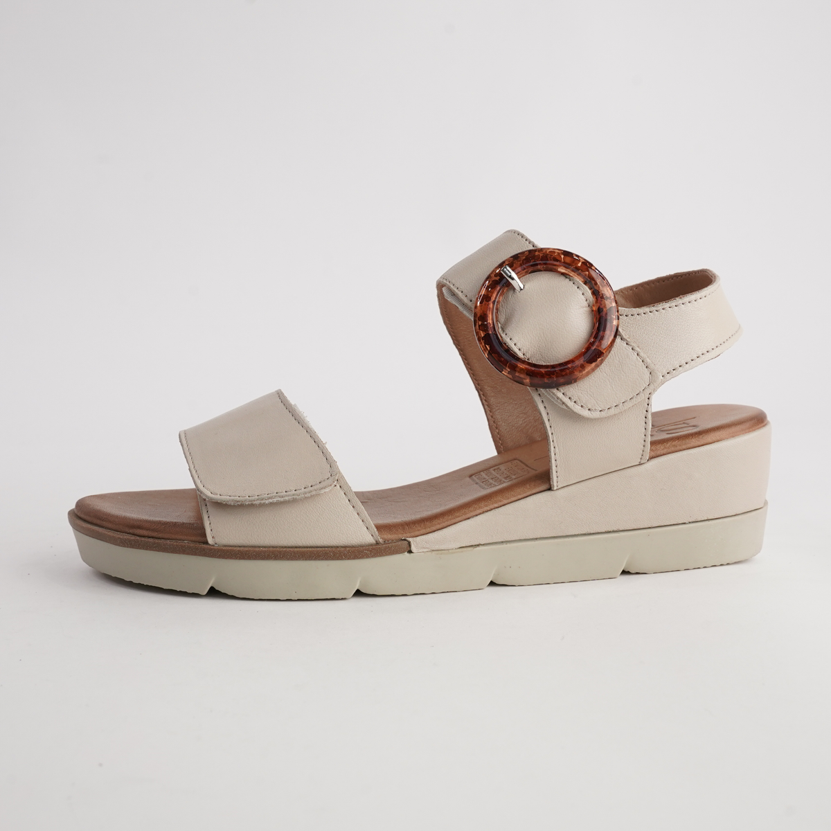 Diana Bone Leather Sandals - SALA | Shouz