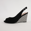 Bryce Black Nubuck Leather Heels