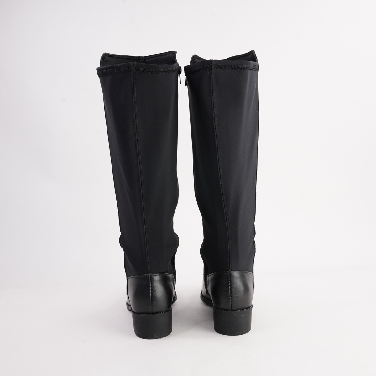 Iris Black Knee High Boots - NU BY NEO | Shouz