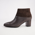 Blumas Choc Leather/ Choc Suede Ankle Boots