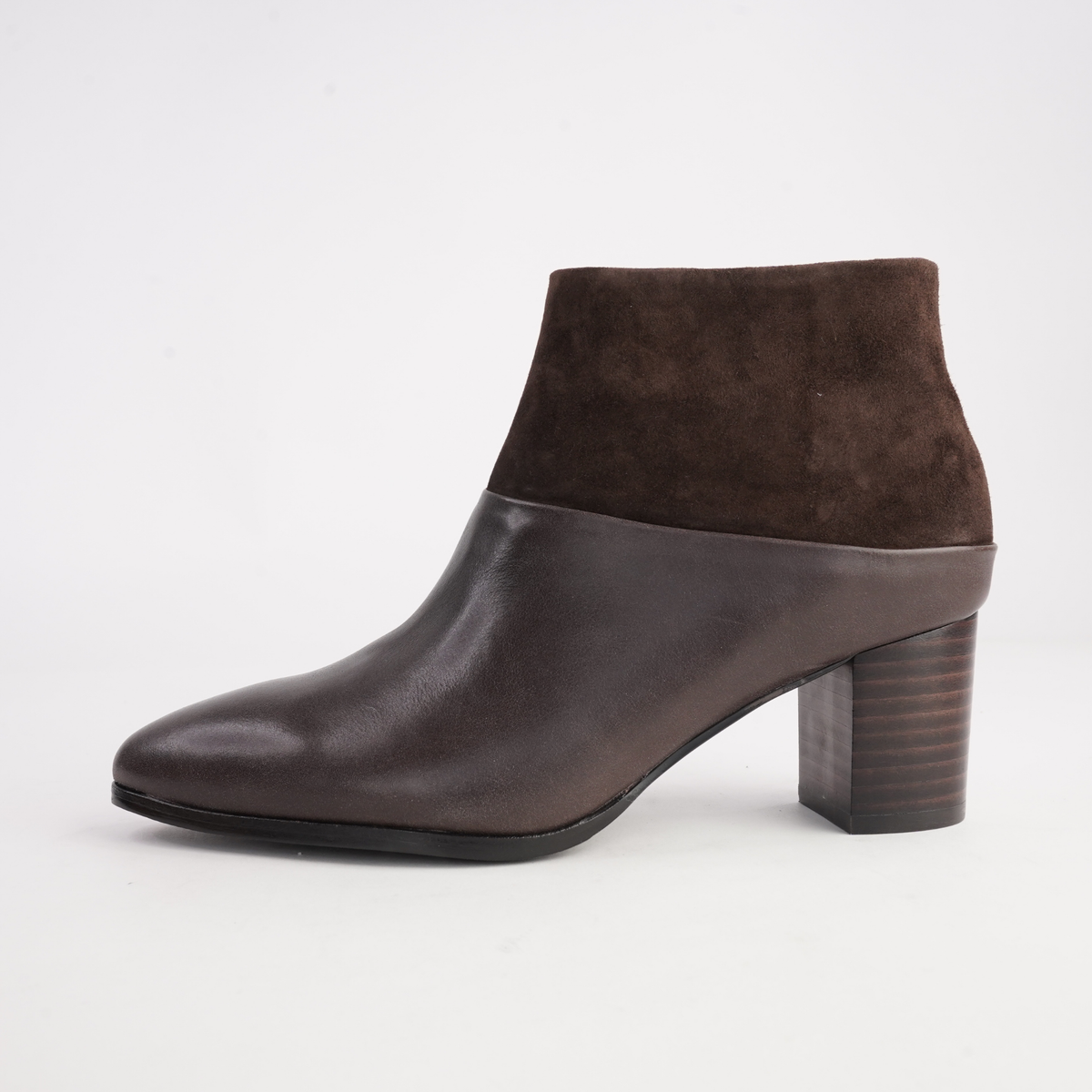 Blumas Choc Leather/ Choc Suede Boots - DJANGO AND JULIETTE | Shouz