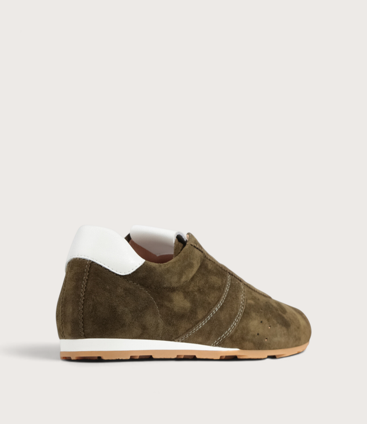 Jas Olive Suede Sneakers