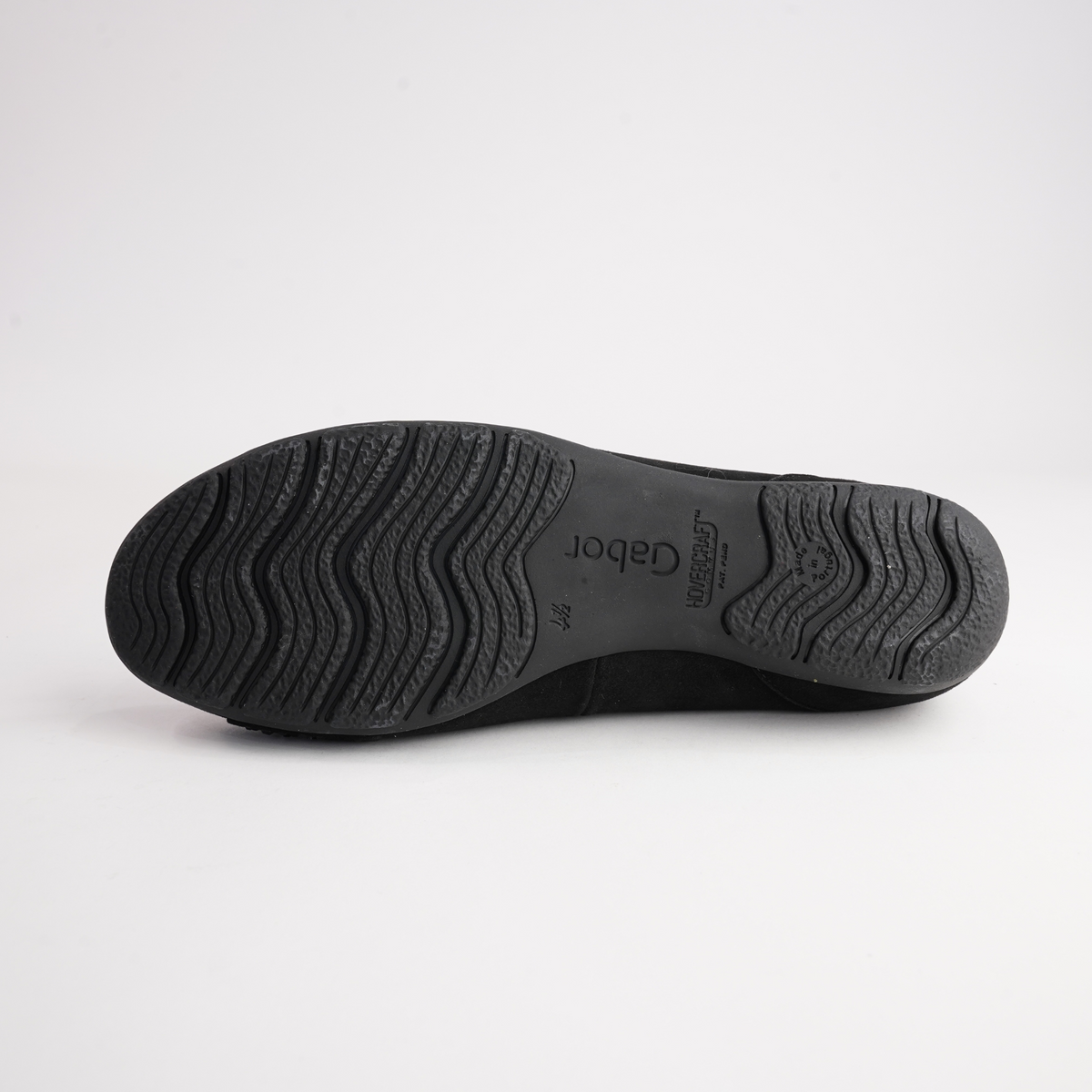 Greta Black Suede Leather Ballet Flats - GABOR | Shouz