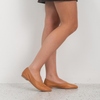 Celeste Coconut Leather Ballet Flats