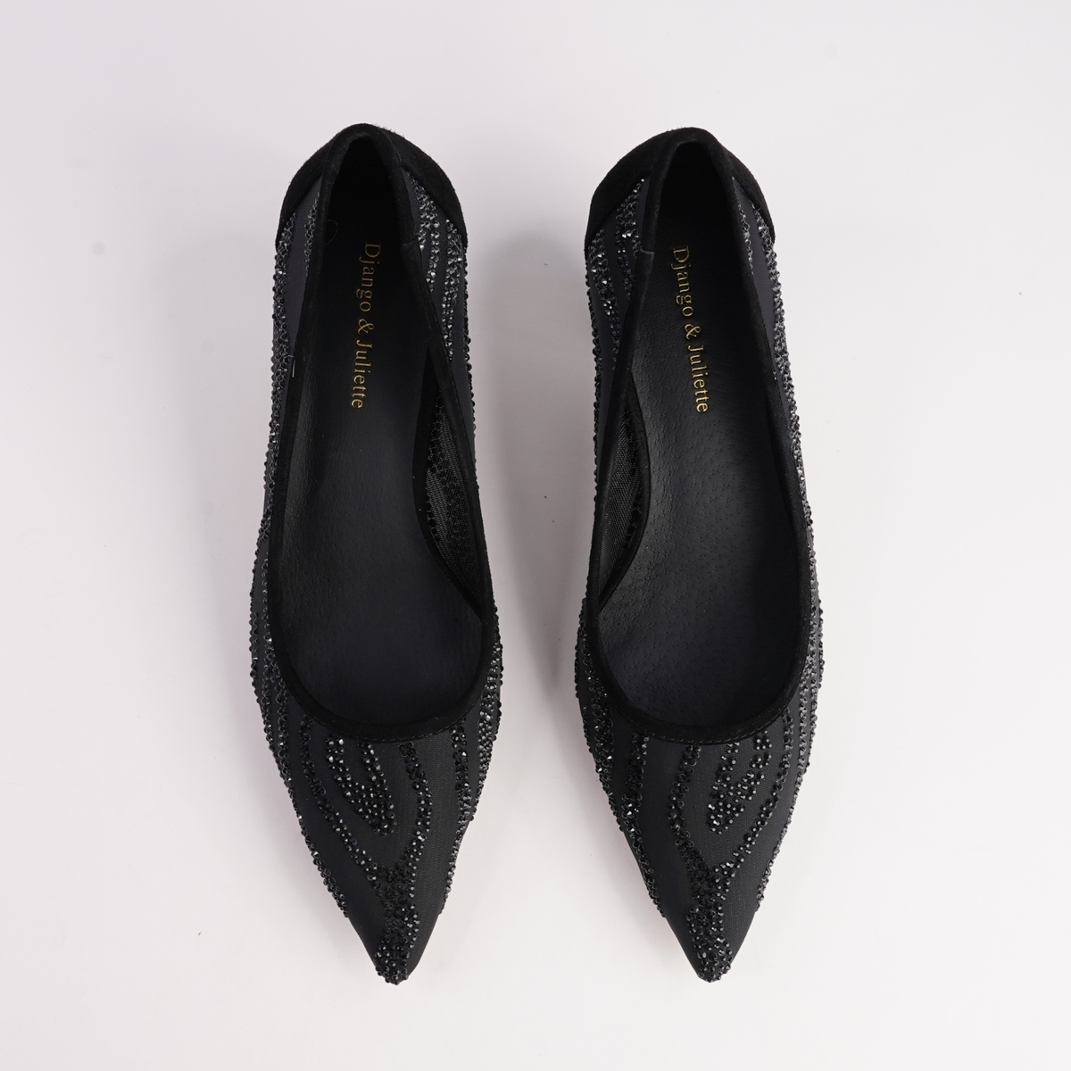 Lermany Black Mix Heels - DJANGO AND JULIETTE | Shouz