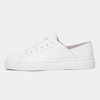 Oskher White Leather Sneakers