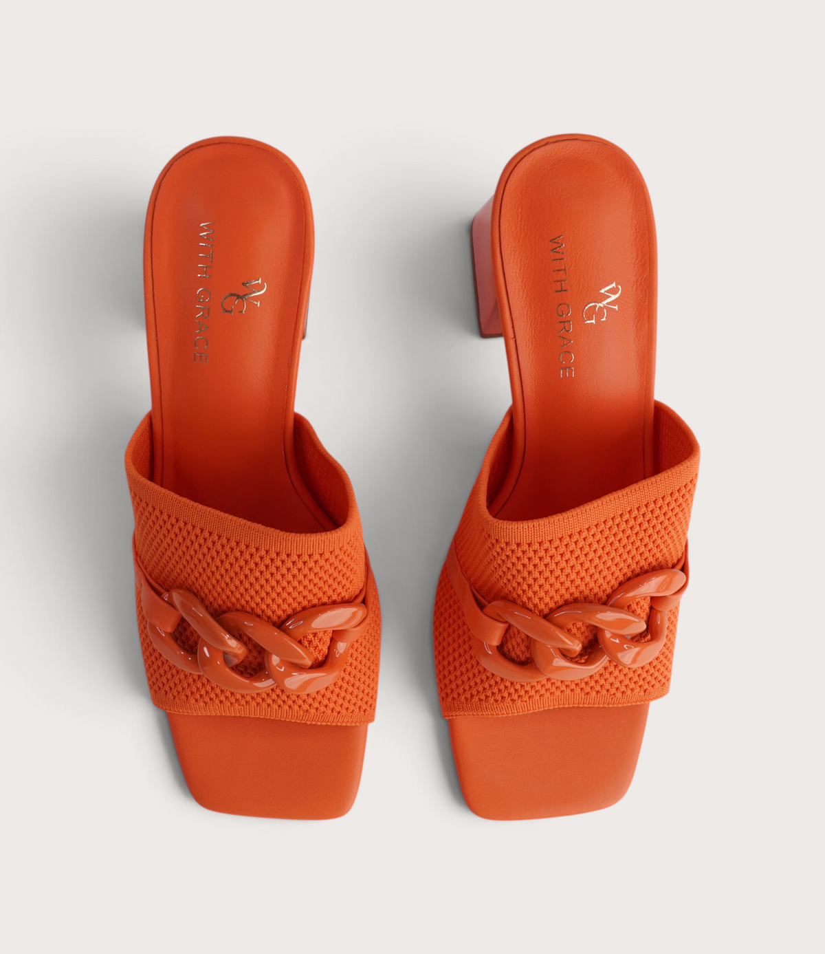 Kolie Orange Heels