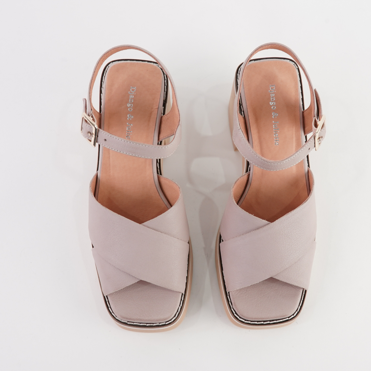 Jemi Cafe Leather Heels - DJANGO AND JULIETTE | Shouz