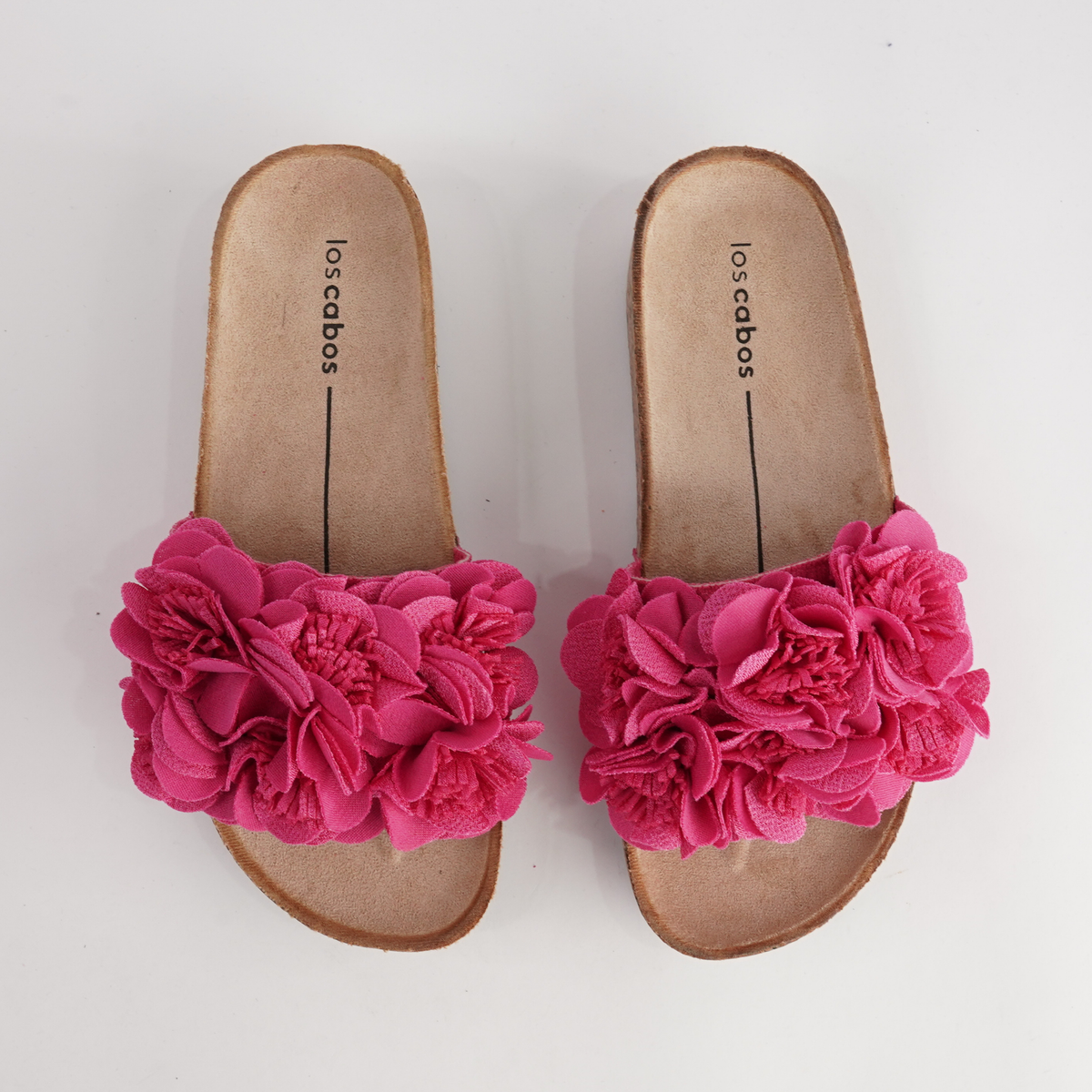Corsage Fuschia Slides - LOS CABOS | Shouz