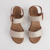 Diana Bone Leather Sandals