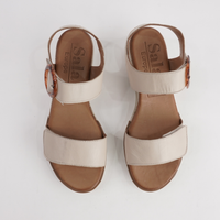 Diana Bone Leather Sandals