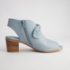 Banana Denim Leather Heels
