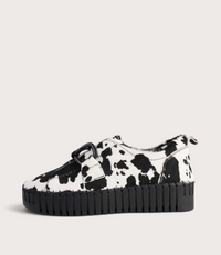 Breeza Black and White/Cow Pony/Black Sole Sneakers