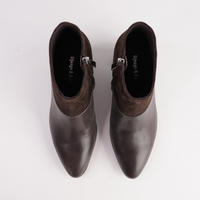Blumas Choc Leather/ Choc Suede Boots - DJANGO AND JULIETTE | Shouz