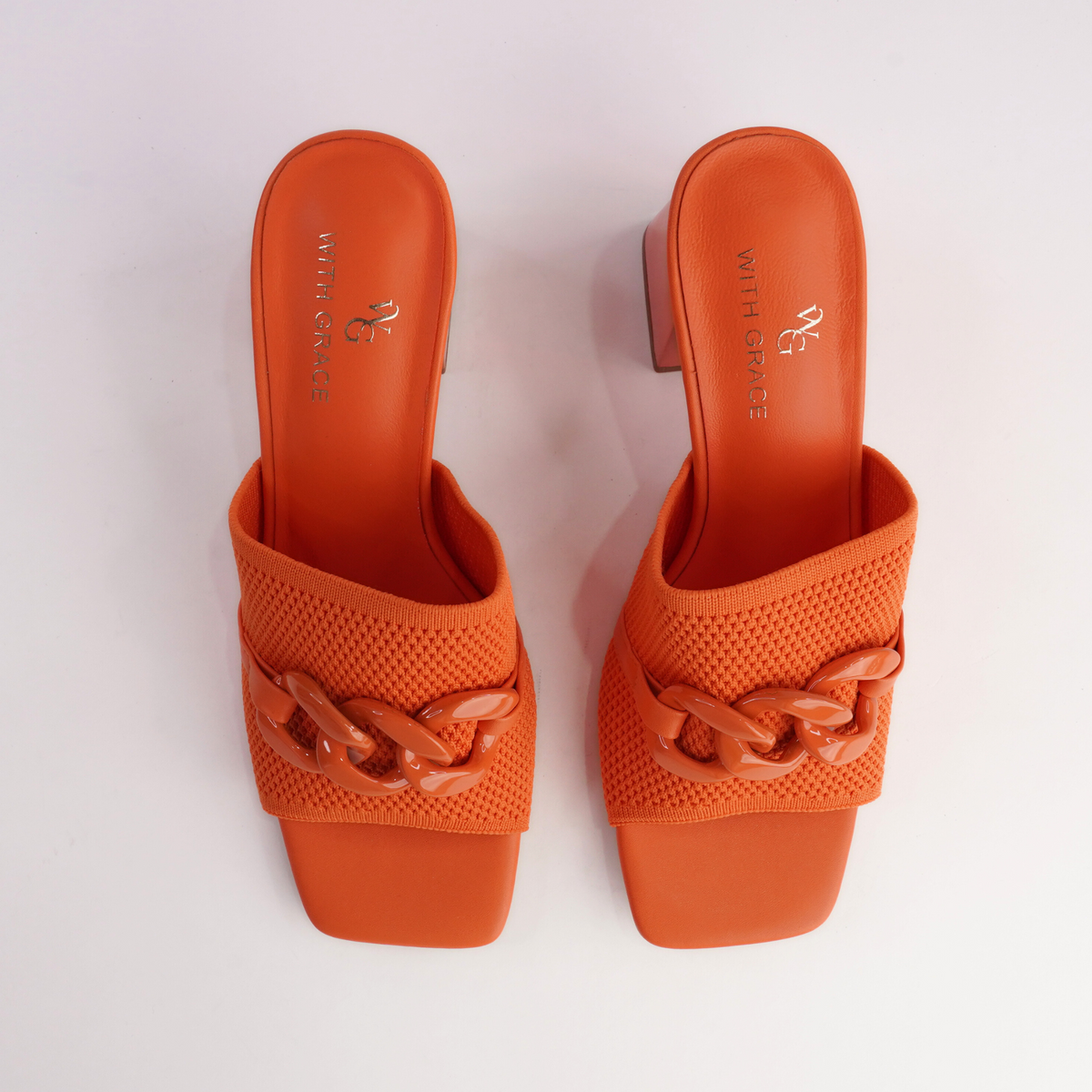 Kolie Orange Heels - WITH GRACE | Shouz