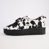 Breeza Black and White/Cow Pony/Black Sole Sneakers - DJANGO AND JULIETTE | Shouz