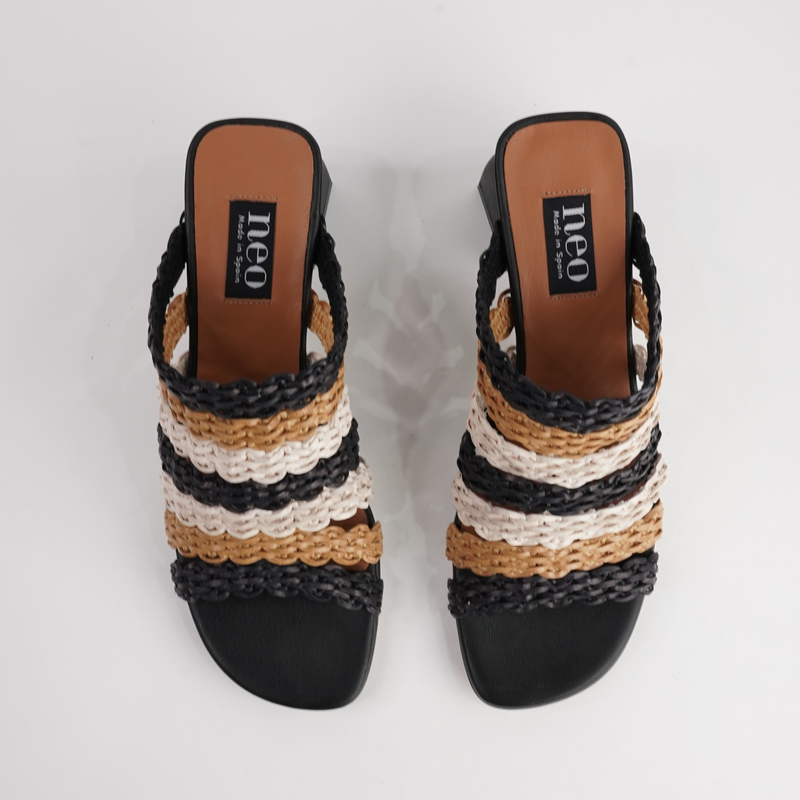 Ag-25122 Multicolour/ Negro Heels