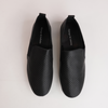 Bescara Black Leather Flats