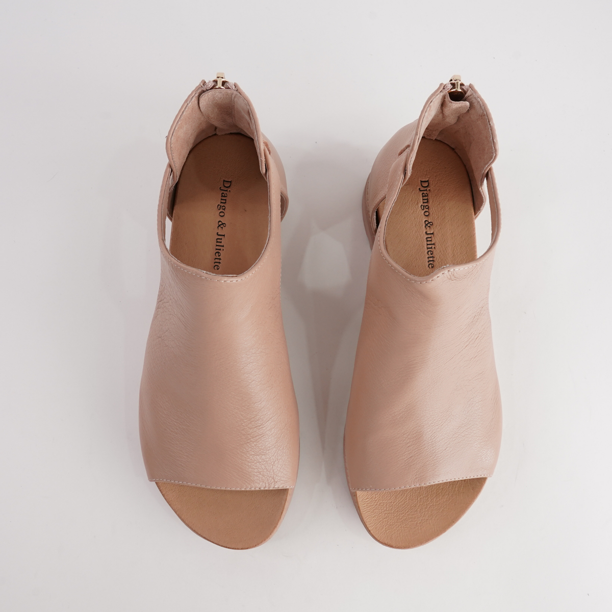 Ambatto Cappuccino/cappuccino Sole Leather Sandals - DJANGO AND JULIETTE | Shouz