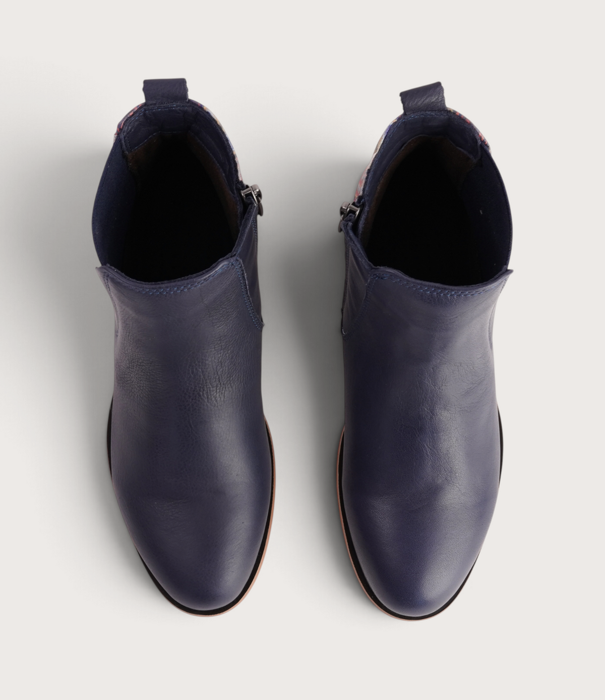 Gabby Deep Ocean Mosaic Leather Ankle Boots