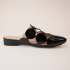 Forli Black Patent Leather Flats