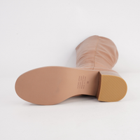 Ronel Dark Tan Leather Boots - DJANGO AND JULIETTE | Shouz