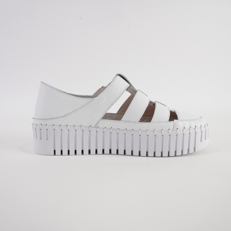 Baytown White Leather Sneakers