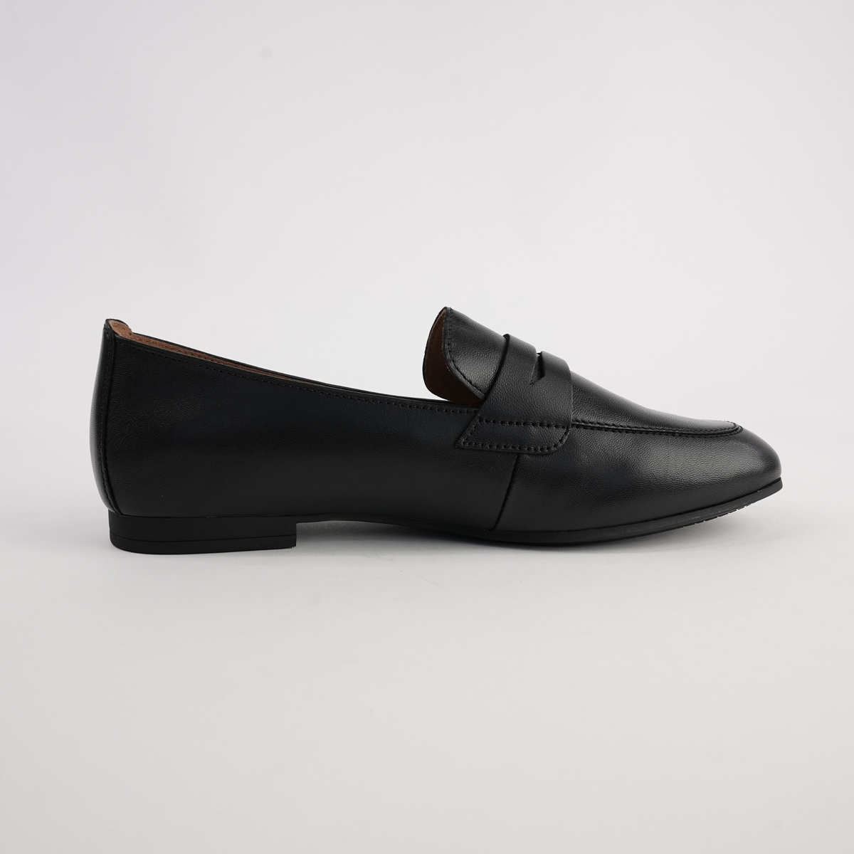 Eleanor Black Leather Loafers - GABOR | Shouz