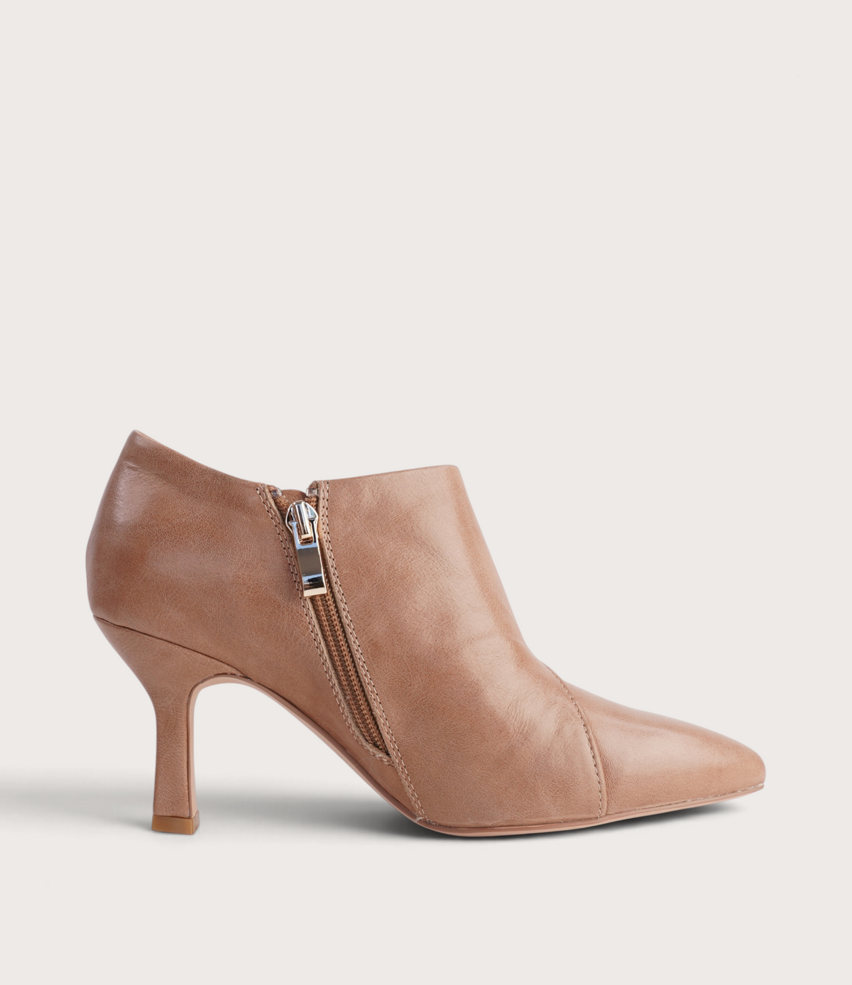 Lazel Tan Leather Heels